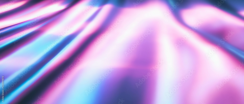 Aufkleber lines reflecting light on a shiny texture with a dark background for artistic exploration