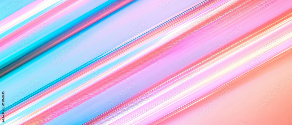 Poster line texture with shiny reflective patterns on a black background creating a vibrant visual effect