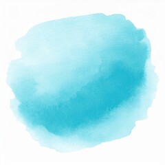 watercolor stain on white background isolated; hand drawn abstract texture