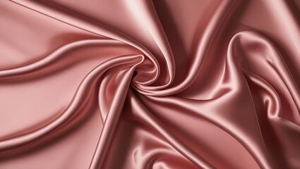 pink silk satin fabric, a ruffled fabric