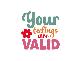 Health mental groovy design