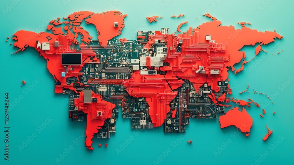 Poster global vpn usage trends, showcasing the prevalence of encrypted internet access across various count