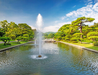 Generated image　噴水のある公園