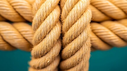 Frayed Rope Under Tension with Strong Twists and Strands in the Center