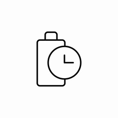 battery power charge waiting icon sign vector