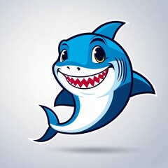 smiling shark mascot