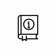 information bookmark icon sign vector