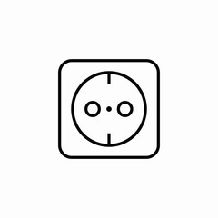 wall outlet icon sign vector