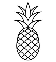 pineapple-tropical-fruit-vector-