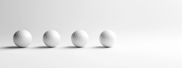 golf ball on a white background. A sport played by people all over the world