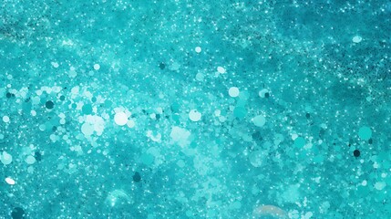 Obraz premium Abstract aquamarine glitter lights background with sparkle
