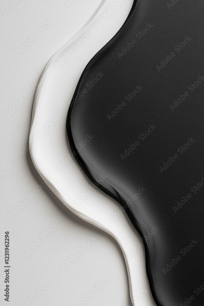 Poster the subtle gradient transitions from black to white, creating a sophisticated backdrop. this design 