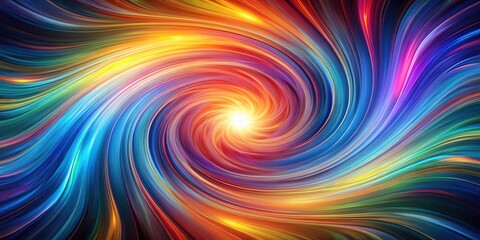 Obraz premium Swirling Vortex of Colorful Energy, abstract background