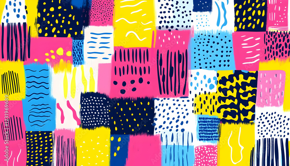 Poster abstract colorful pattern background design for website or social media