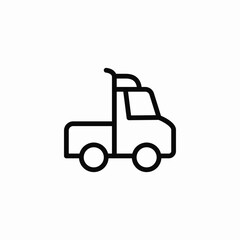 pickup cart icon sign vector