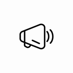 protest loudhailer icon sign vector
