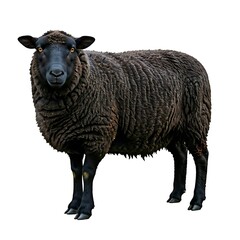 Sheep isolated on white background