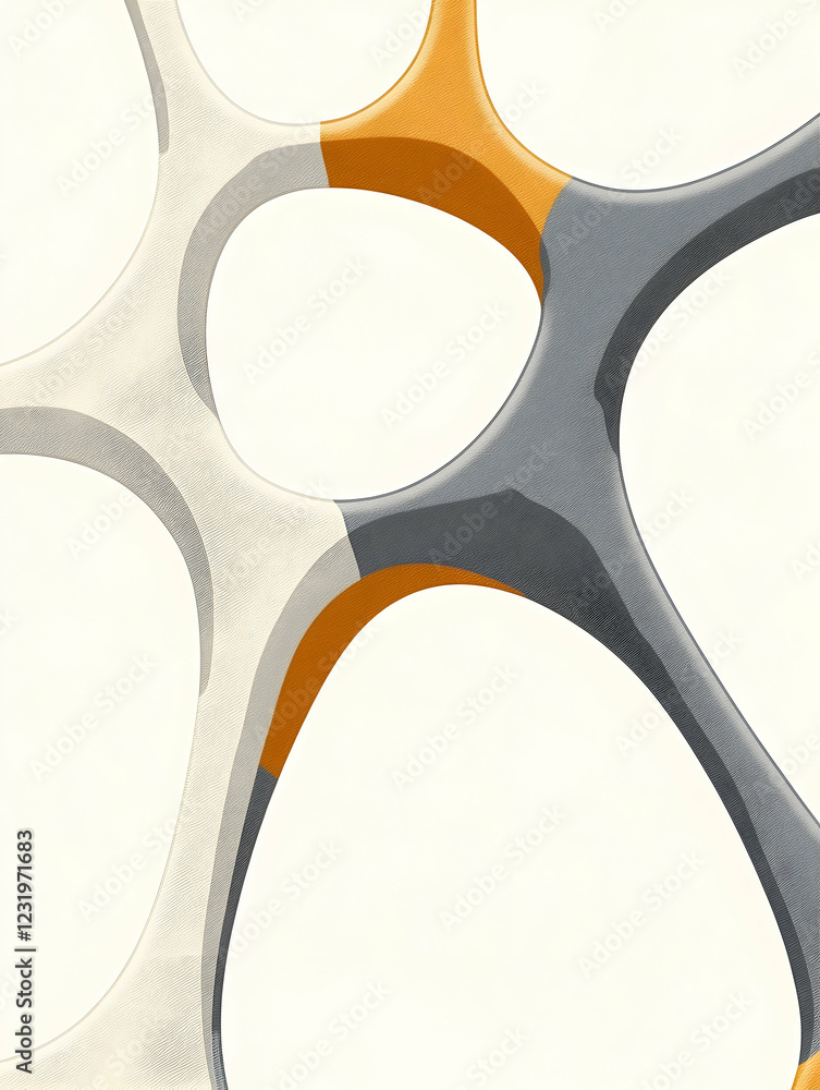 Poster abstract network structure, interconnected nodes, digital background, conceptual design, ideal for t