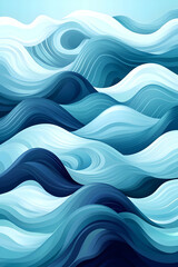 Obraz premium Abstract ocean waves background, calming sea texture, design element