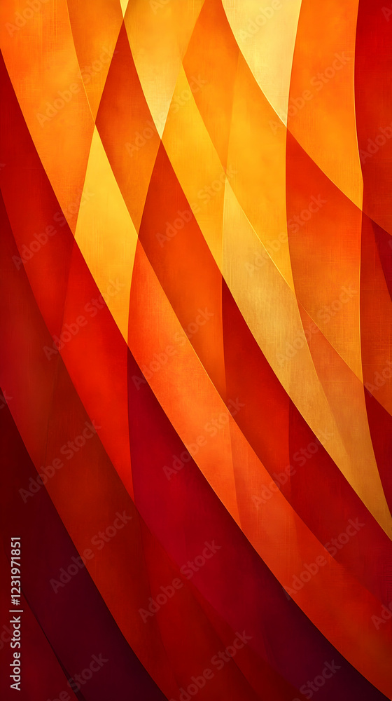 Poster abstract orange and red diagonal lines background design