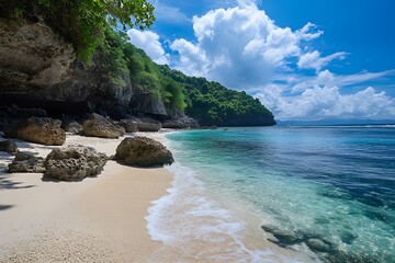 beach with water , Generative AI	