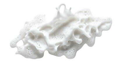 Fototapeta premium White foam splash with transparent background