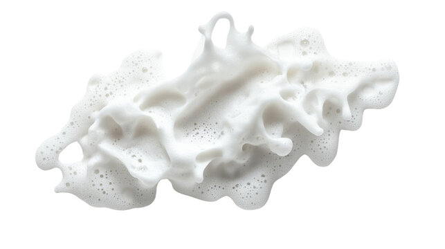 White foam splash with transparent background