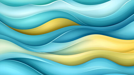 Obraz premium Abstract wavy ocean beach summer design, background for website or presentation