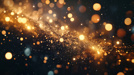 Naklejka premium Glint glare collection with bright neon luminous effects - shining starbursts with magical sparkles, lens flares and glowing beams. Blue highlights on dark background for space or fantasy design.