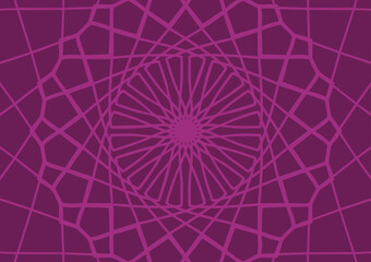 Purple mandala geometry pattern line background