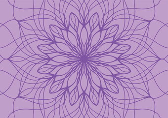 Beautiful mandala purple modern background