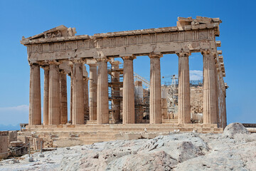Ancient Acropolis Parthenon Temple, Athens, Greece
