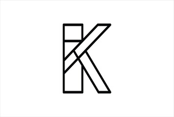 Elegant Letter K logo Vector Template Initial Letter K Logo Design. Creative And Modern K logo
