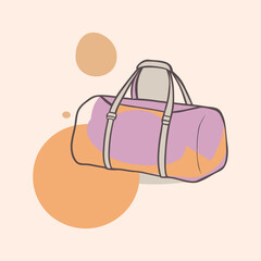 Gym bag vector illustration