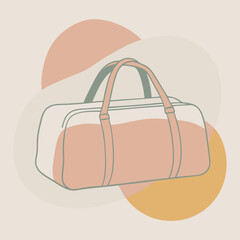 Gym bag vector illustration