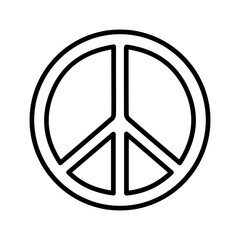 Peace Symbol Vector Icon