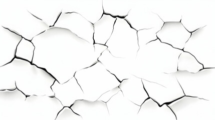 Cracked white surface texture; background for design