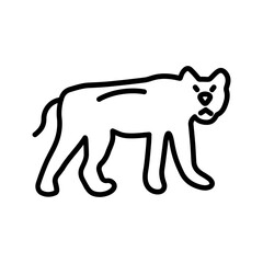 Leopard Vector Icon