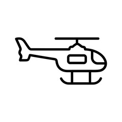 Military Helicopter Vector Icon