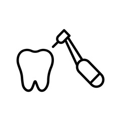 Dental Drill Vector Icon