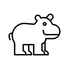 Hippo Vector Icon