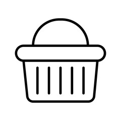 Shopping Basket Vector Icon