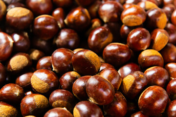 chestnuts on sale in the market