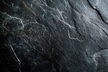 Fototapeta premium Black Marble Surface Close Up