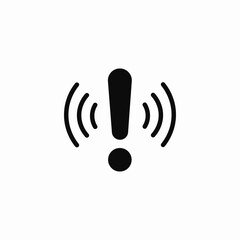 alarm warning icon sign vector