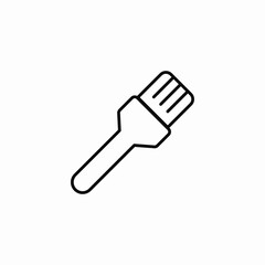 barbecue brush icon sign vector