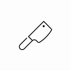 butcher knife icon sign vector