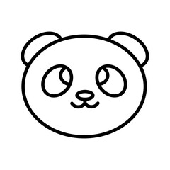 Obraz premium Panda Vector Icon