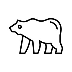 Grizzly Bear Vector Icon