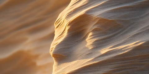 Obraz premium Wind-Textured Sand Dune Close-up